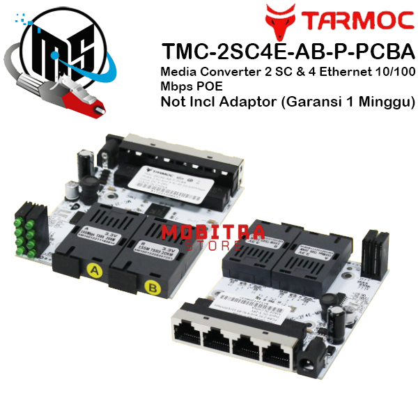 Jual Tarmoc Tmc Sc E Ab P Pcba Media Converter Switch Sc Lan Sc Lan Mbps Poe In