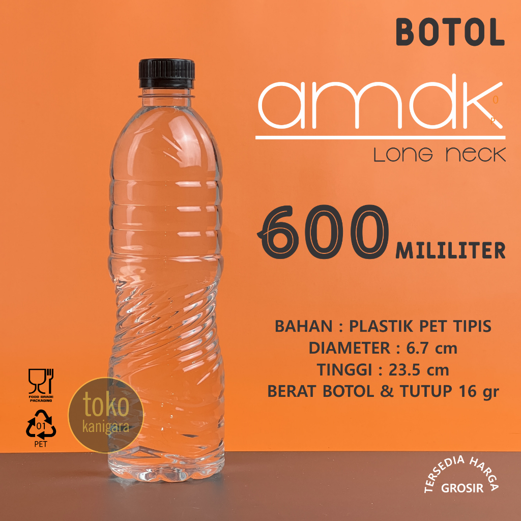 Jual Botol Amdk 600 Ml Botol Plastik 600 Ml Shopee Indonesia 3318