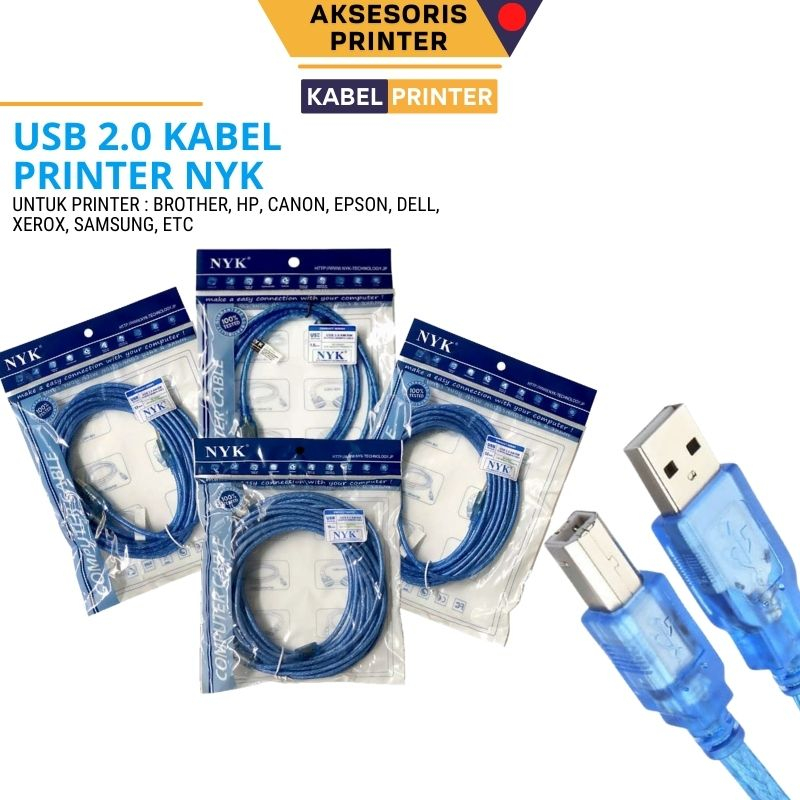 Jual Kabel Printer Usb 20 Nyk Panjang 15m 3m 5m 10m Murah Shopee Indonesia 7843