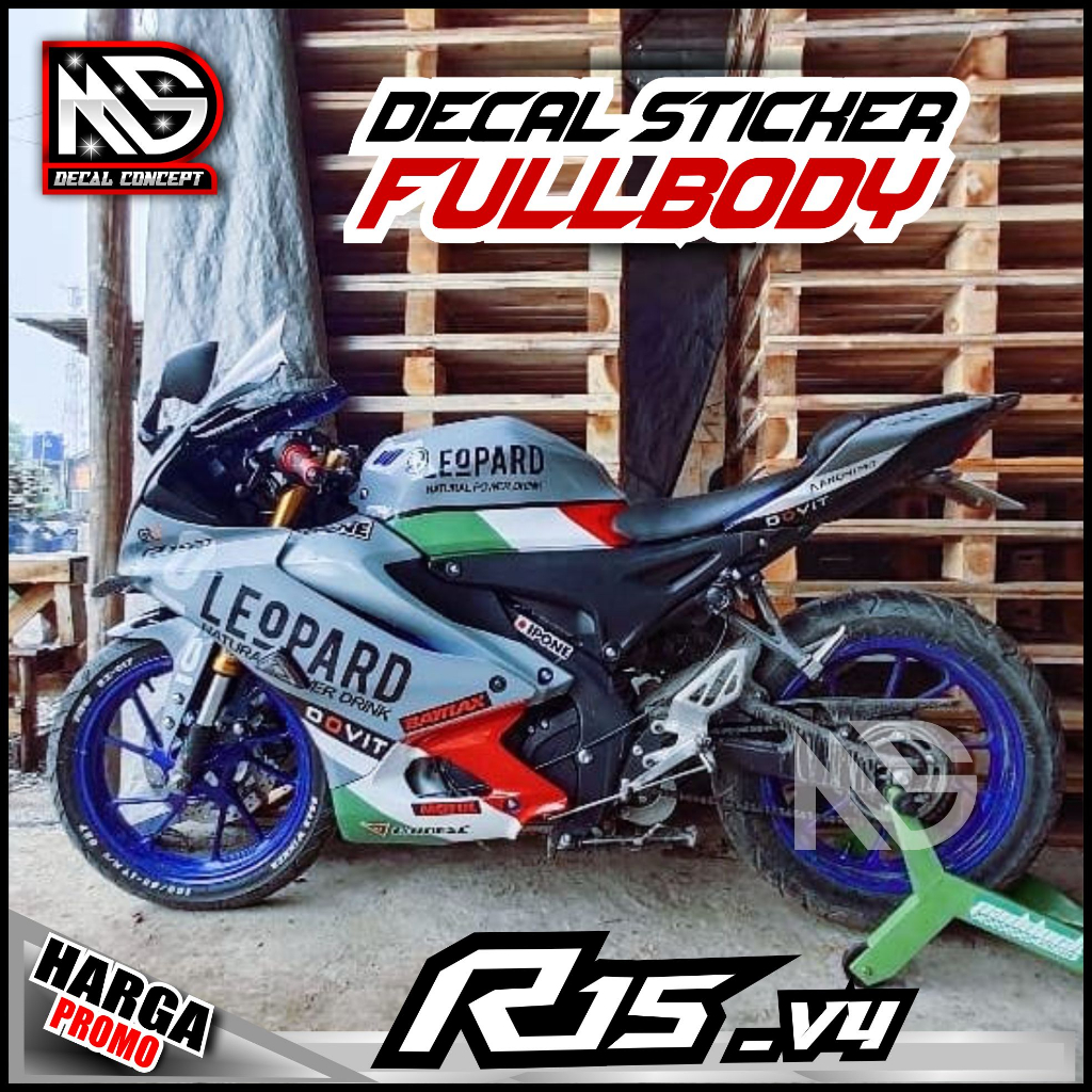 Jual BISA COD Decal Stiker R15 V4 Full Body Stiker Decal Striping ...
