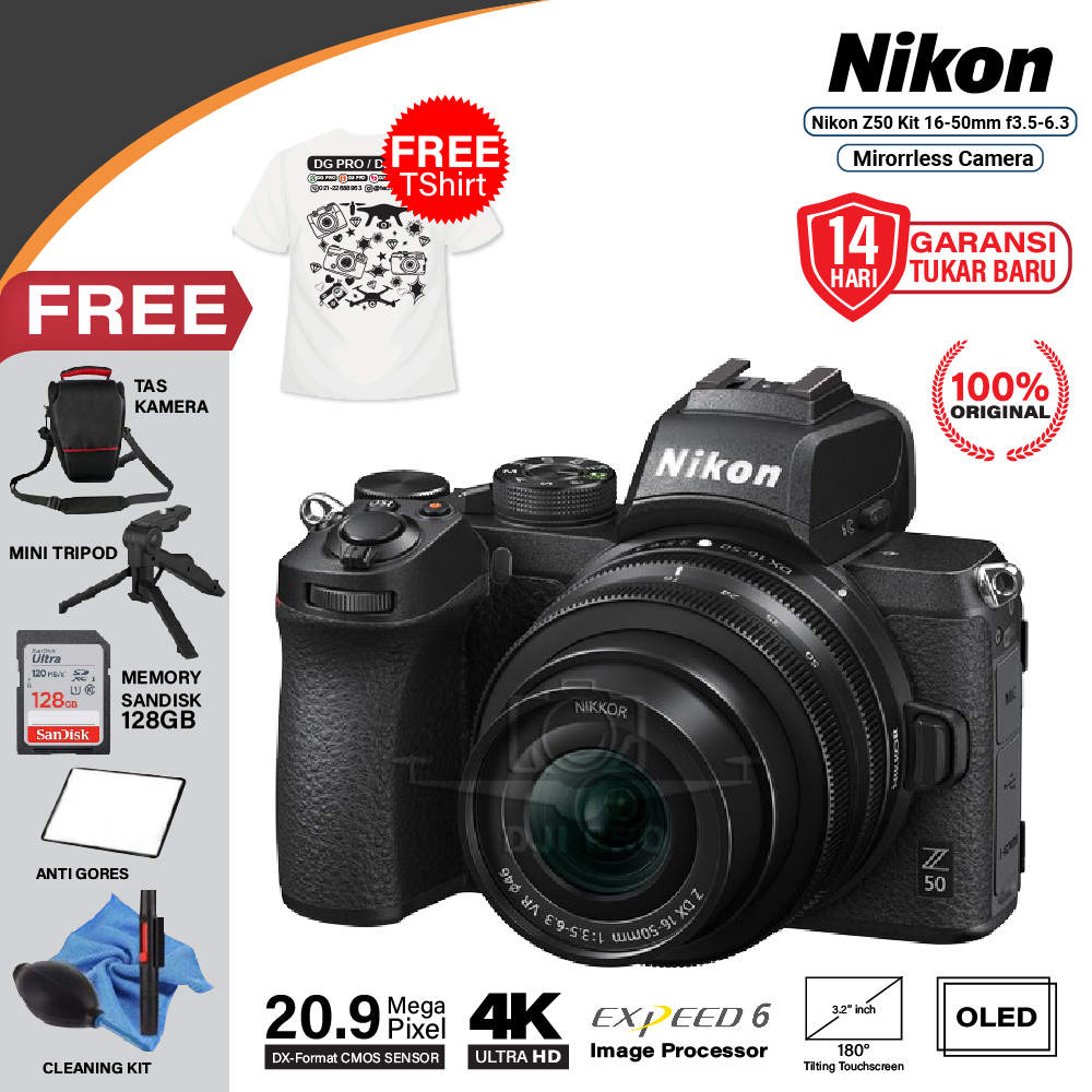 Jual NIKON Z50 KIT 16-50MM LENS MIRRORLESS DIGITAL CAMERA Z 50 | Shopee ...