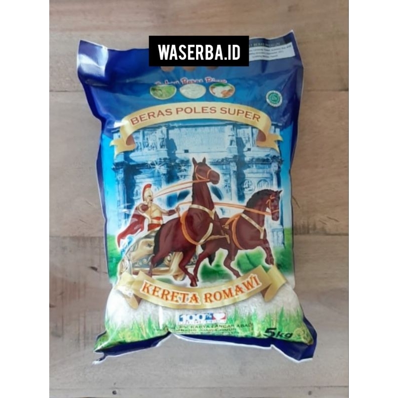 Jual Beras Premium Poles Super Kereta Romawi 5kg, 25kg | Shopee Indonesia
