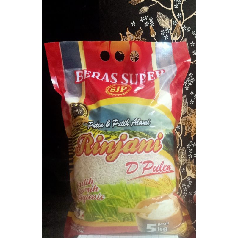 Jual Beras Cap Rinjani 5kg dpulen/surabaya | Shopee Indonesia