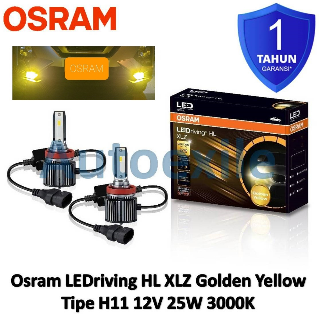 Jual Osram LEDriving HL XLZ Golden H8 H11 H16 3000K Kuning Emas Pekat
