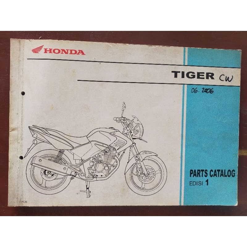 Jual Buku Parts Katalog Catalog Catalogue Honda Tiger Tahun Fotocopy Shopee Indonesia