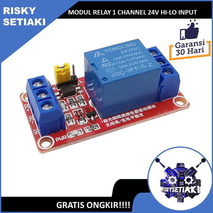 Jual MODUL RELAY 1 CHANNEL 24V HI-LO INPUT OPTOCOUPLER | Shopee Indonesia