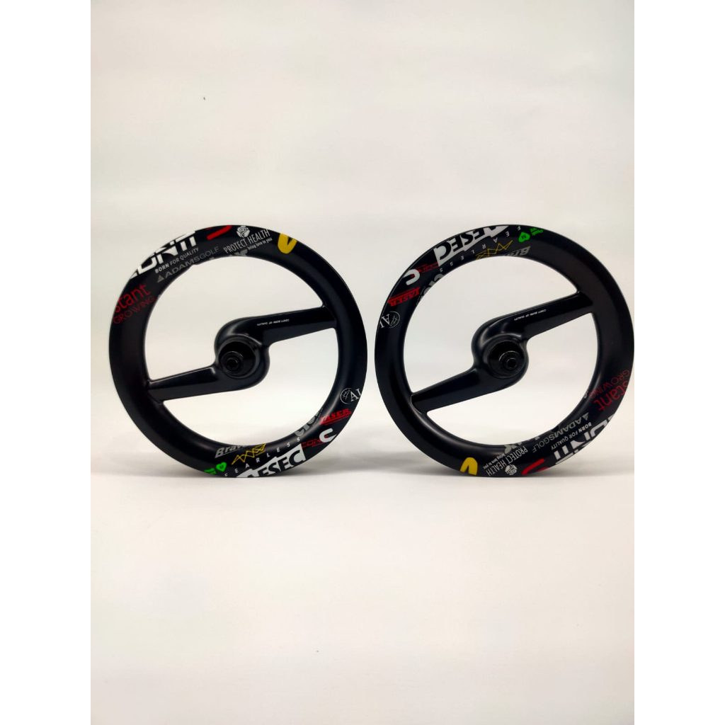 Jual Wheelset Carbon Pushbike Balance Bike Upgrade Palang Dua 2 spoke