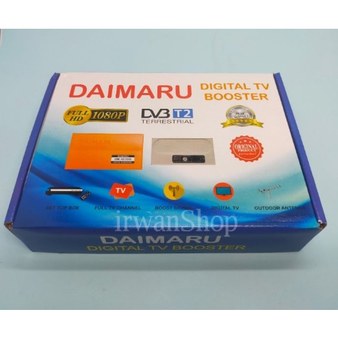 Jual Booster Antena Tv Digital UHF Daimaru DM 307DB Satu Set Power ...