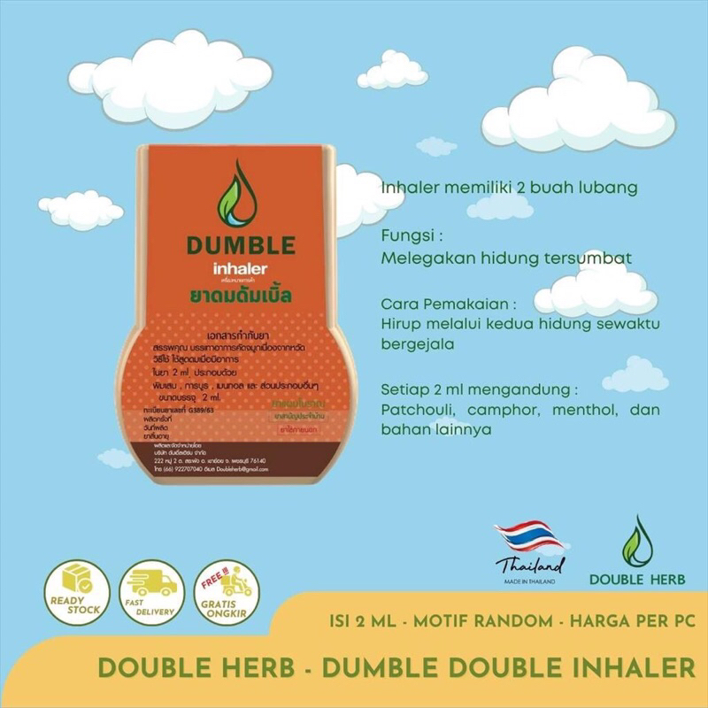 Jual Dumble Double Inhaler - Original Thailand ( EXP 2025 ) | Shopee ...