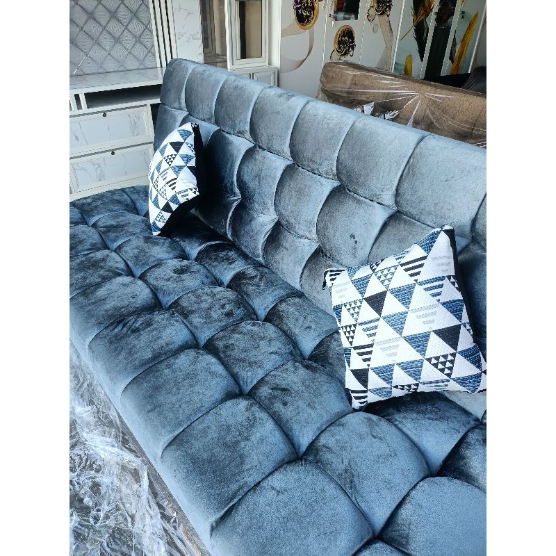 Jual Sofa Bed Roti Bahan Beledru Busa Tebal | Shopee Indonesia