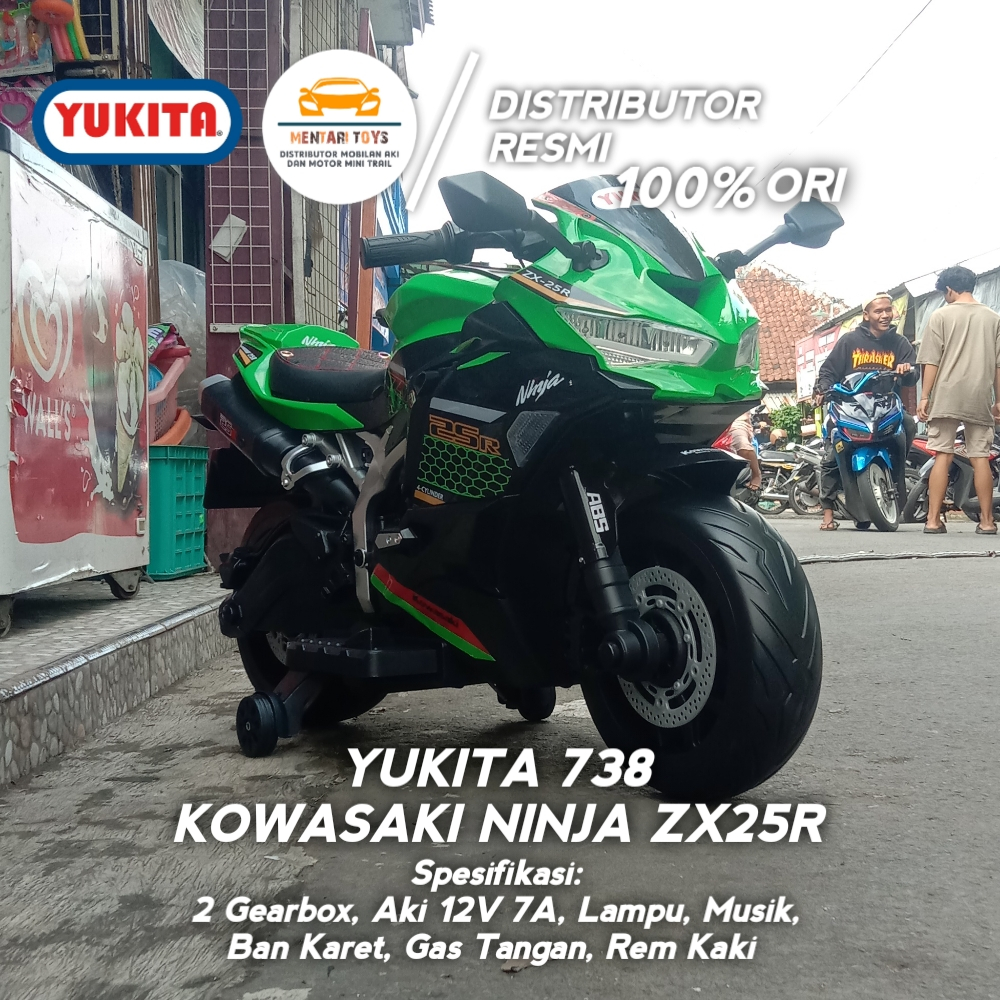 Jual Mainan Motor Aki YUKITA 738 / NINJA ZX25R | Shopee Indonesia