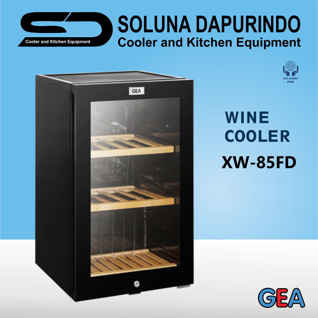 Jual GEA WINE COOLER XW85FD / XW85FD / PENDINGIN MINUMAN ANGGUR Shopee Indonesia