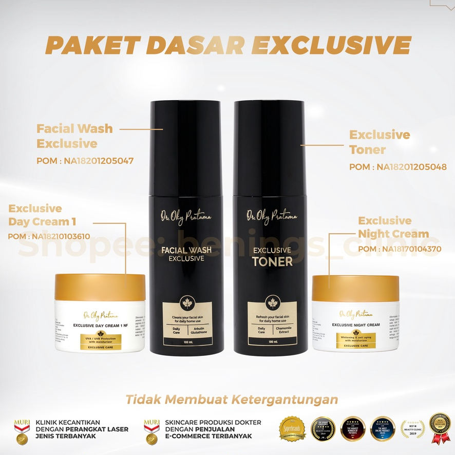 Jual Paket Skincare EXCLUSIVE Bening Skincare Dr Oky Pratama | Paketan ...