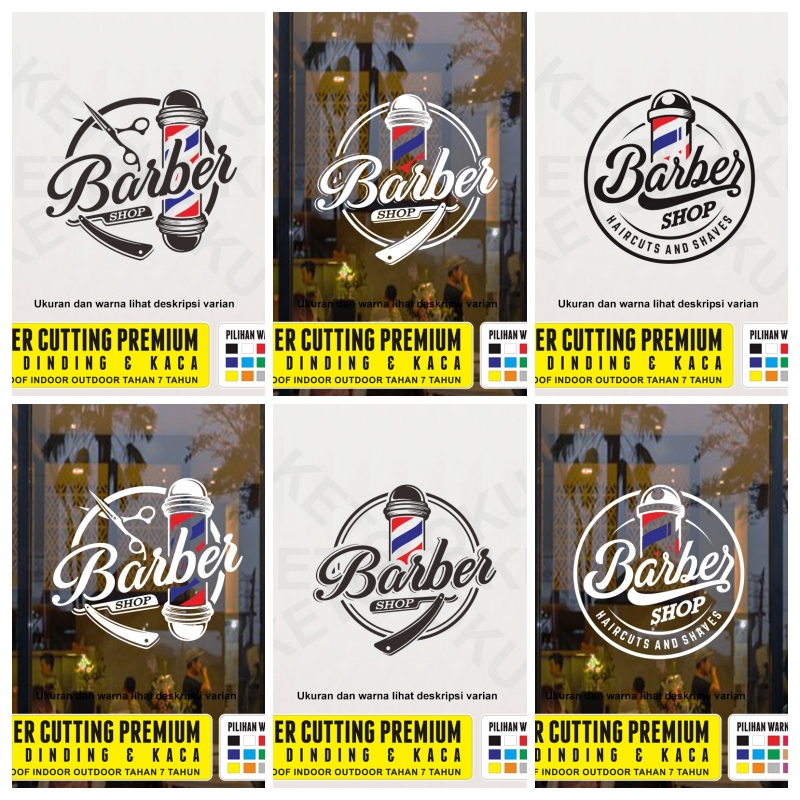 Jual Stiker Kaca Barbershop dan Dinding Barber Cukur Pangkas Rambut ...