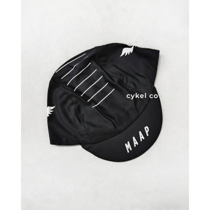 Jual cycle club zurich x MAAP black cyling cap topi sepeda