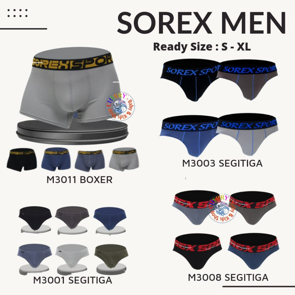 HARGA: 3 pcs= Rp39.773 12 pcs= Rp147.368 [ISI 3] CD Anak Laki-Laki SOREX TM  752 Model Boxer 📌SPESIFIKASI PRODUK📌 • MERK : SOREX • ART…