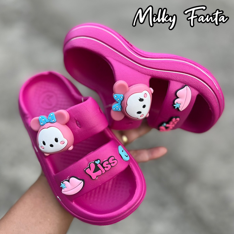 Jual (LIVE) Sandal Fuji Wedges Anak Disney tsum tsum Milky