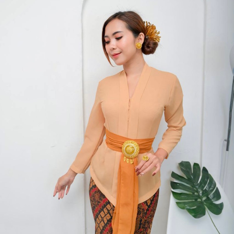 Jual KEBAYA KARTINI / KEBAYA HIJAB POLOS LENGAN PANJANG / KEBAYA BET ...