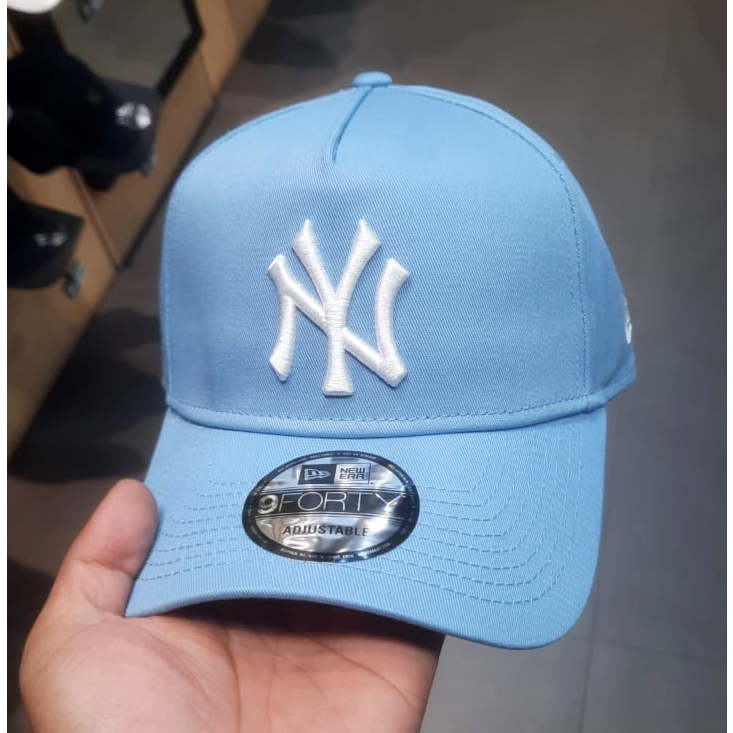 Jual Topi New Era Forty A Frame Basic New York Yankees Carolina Blue