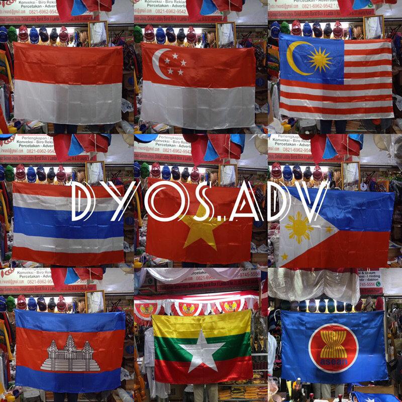 Jual Bendera Negara Anggota ASEAN X Cm Shopee Indonesia