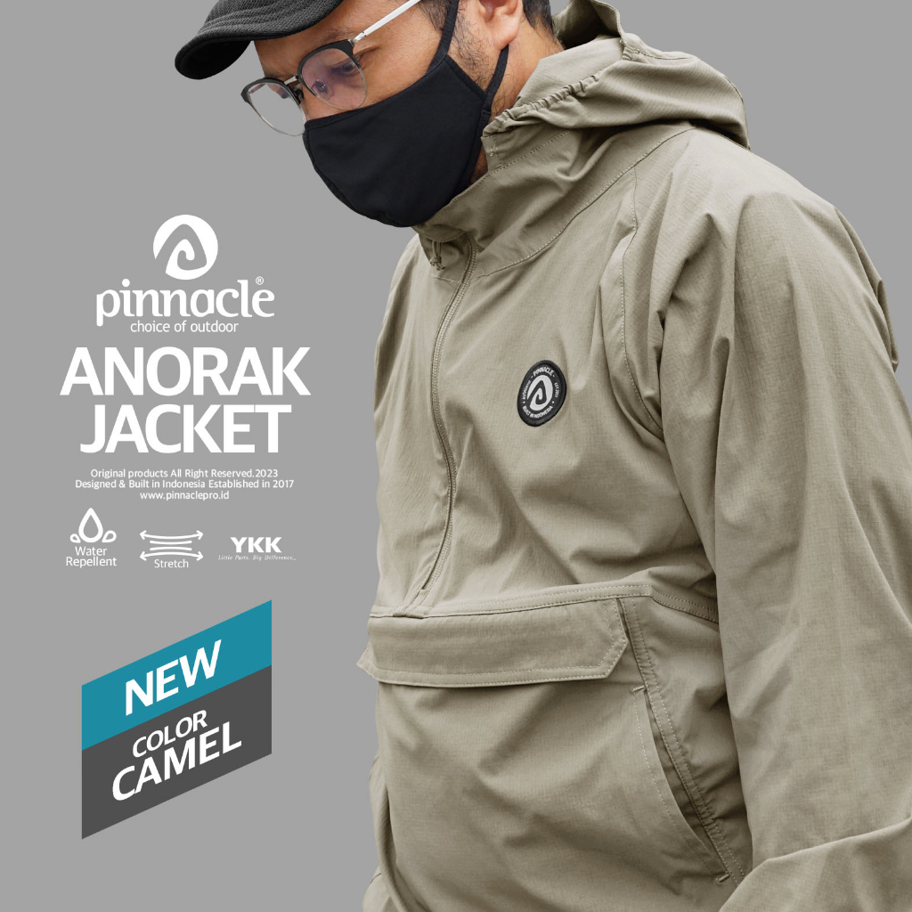 Jual Pinnacle Pro Official Anorak Jacket - Camel | Shopee Indonesia