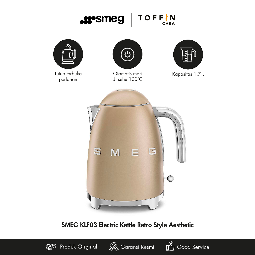SMEG Kettle 50 Retro Style Aesthetic KLF03
