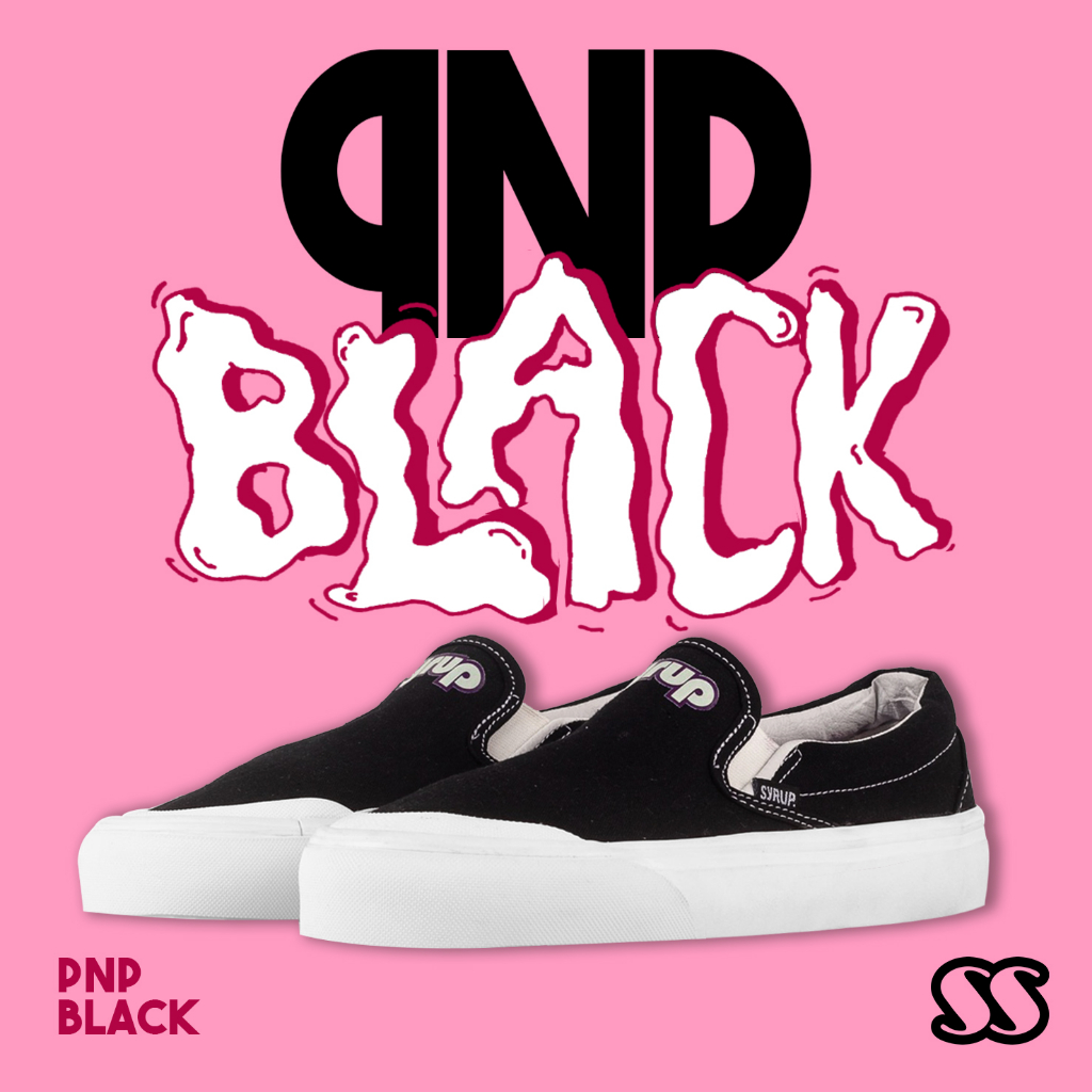 Jual Syrup Supply slip on PNP Black | Sneakers | Sepatu Unisex | Shopee ...