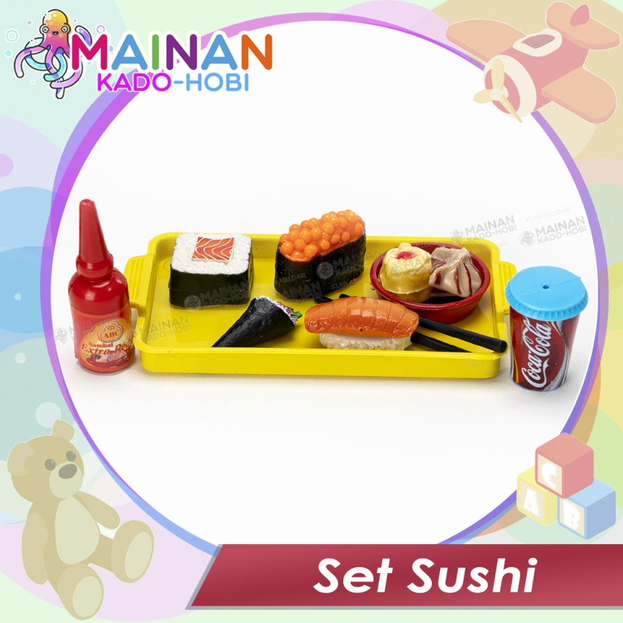 Jual SET KITCHEN MINIATUR MAINAN ANAK MINIATUR JAPANESE FOOD MAKANAN ...
