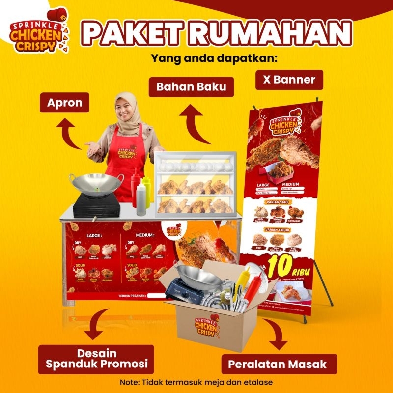Jual Kemitraan Sprinkle Chicken Crispy - Paket Rumahan | Shopee Indonesia