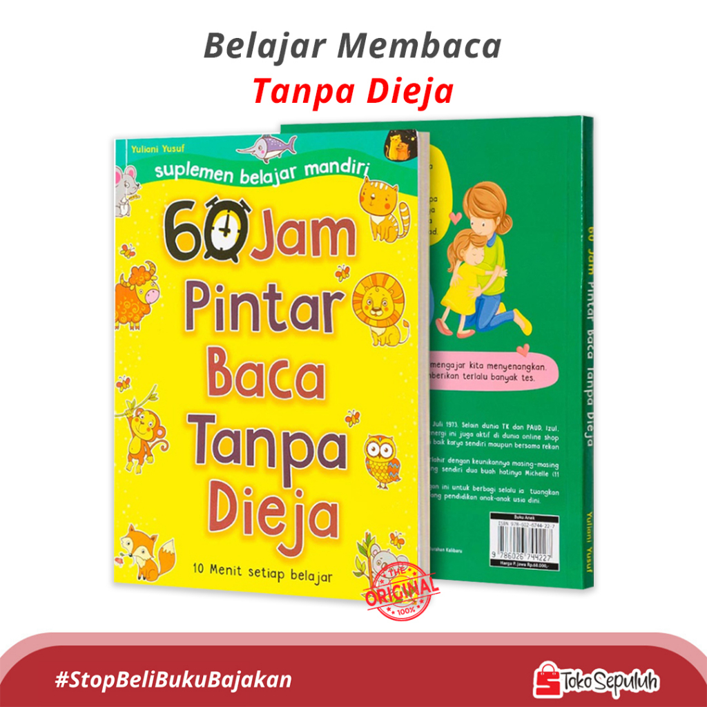 Jual BUKU BELAJAR MEMBACA - BUKU MEMBACA - BUKU ANAK - 60 JAM PINTAR