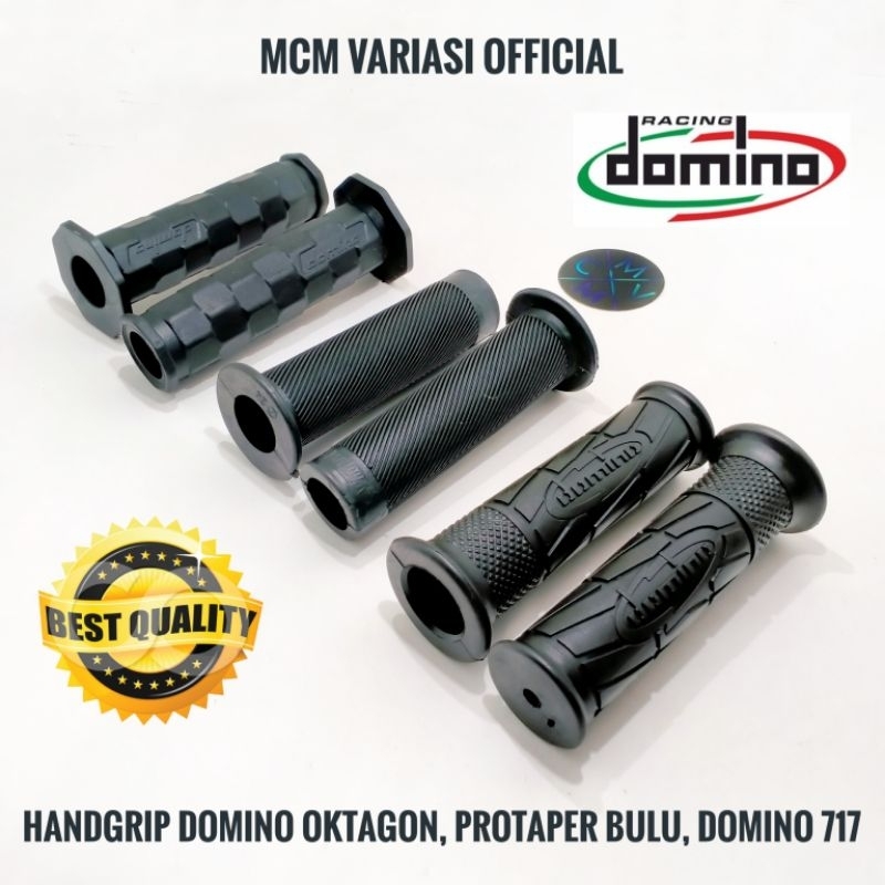 Jual Hand Grip Motor Domino Black Oktagon Bulu Handvat Handfat