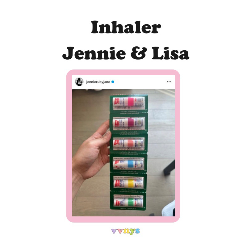 Jual POY SIAN INHALER JENNIE LISA BLACKPINK | Shopee Indonesia