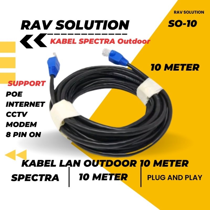 Jual KABEL LAN OUTDOOR CAT 5 SPECTRA SIAP PAKAI | Shopee Indonesia
