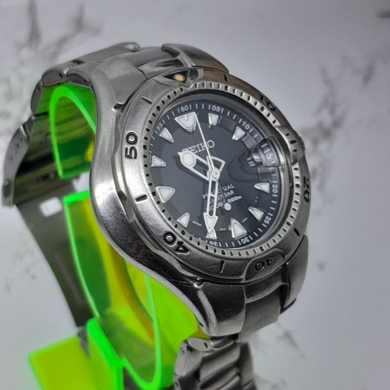 Jual Jam tangan pria Seiko 8F35 0020 Diver scuba 200m Perpetual