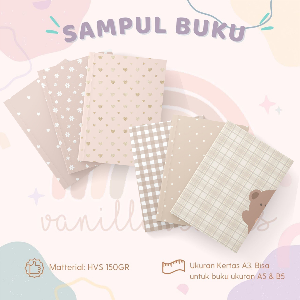 Jual SAMPUL BUKU COKLAT 6 LEMBAR SAMPUL BUKU AESTHETIC | Shopee Indonesia