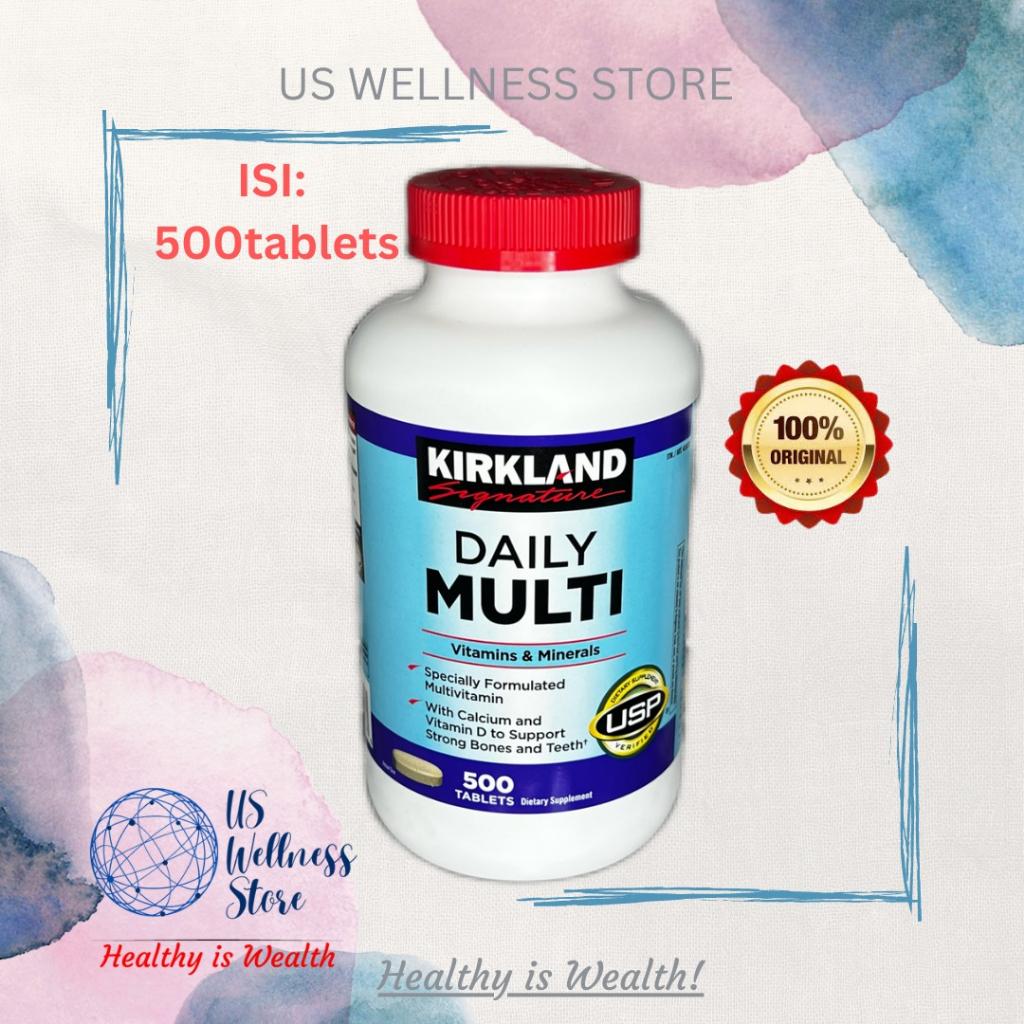 Jual Kirkland Signature DAILY MULTI 500tabs ORI USA | Shopee Indonesia