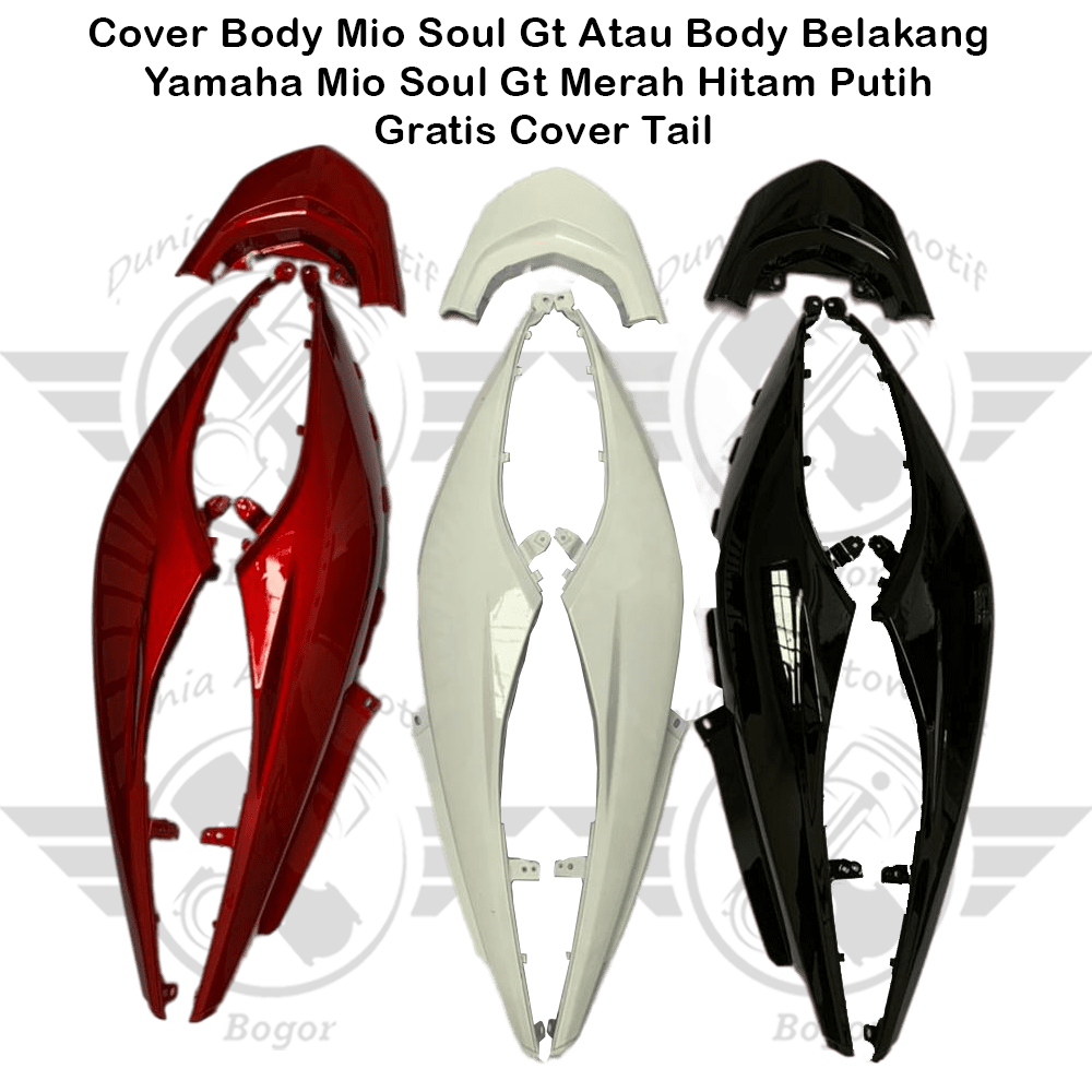 Jual BODI MIO SOUL GT MERAH HITAM PUTIH GRATIS TUTUP BODY BELAKANG