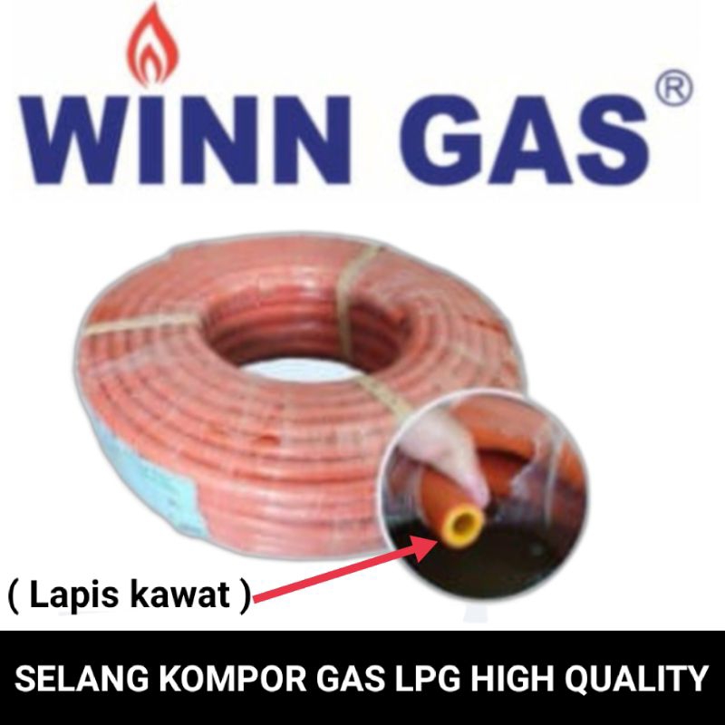 Jual Selang Kompor Gas LPG Anti Bocor Winn Gas Original SNI Shopee