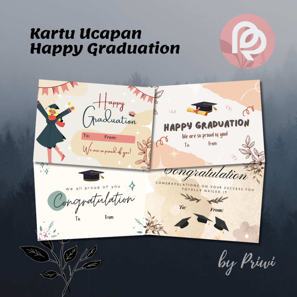 Jual KARTU UCAPAN HAPPY GRADUATION ESTETIK CONGRATULATION | Shopee