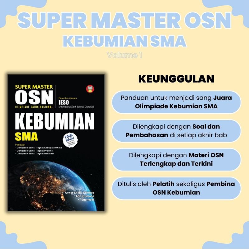 Jual BUKU SUPER MASTER KSN/OSN KEBUMIAN SMA/MA | Shopee Indonesia