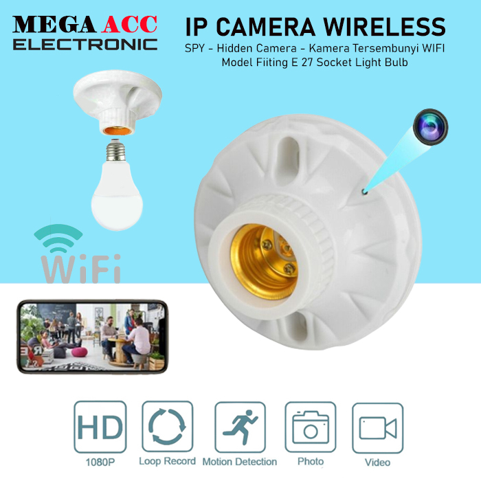 Jual Spy IP Camera WIFI HD 1080P - Hidden Camera WIFI Model Fitting ...