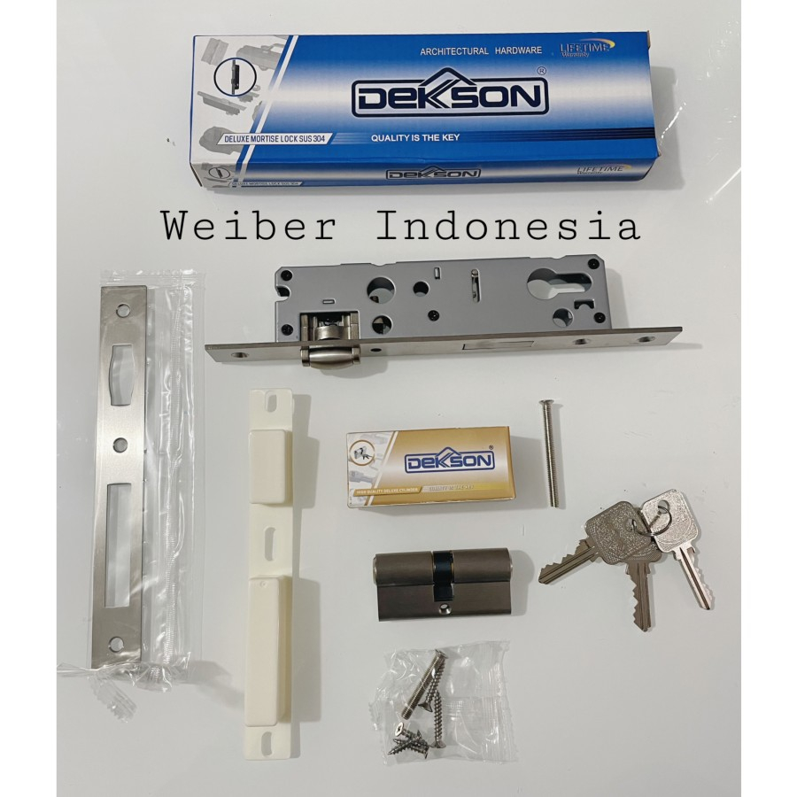 Jual MORTISE LOCK RL DEKSON 84030/BODI PELOR DEKSON 30 MM + CYLINDER 65 ...