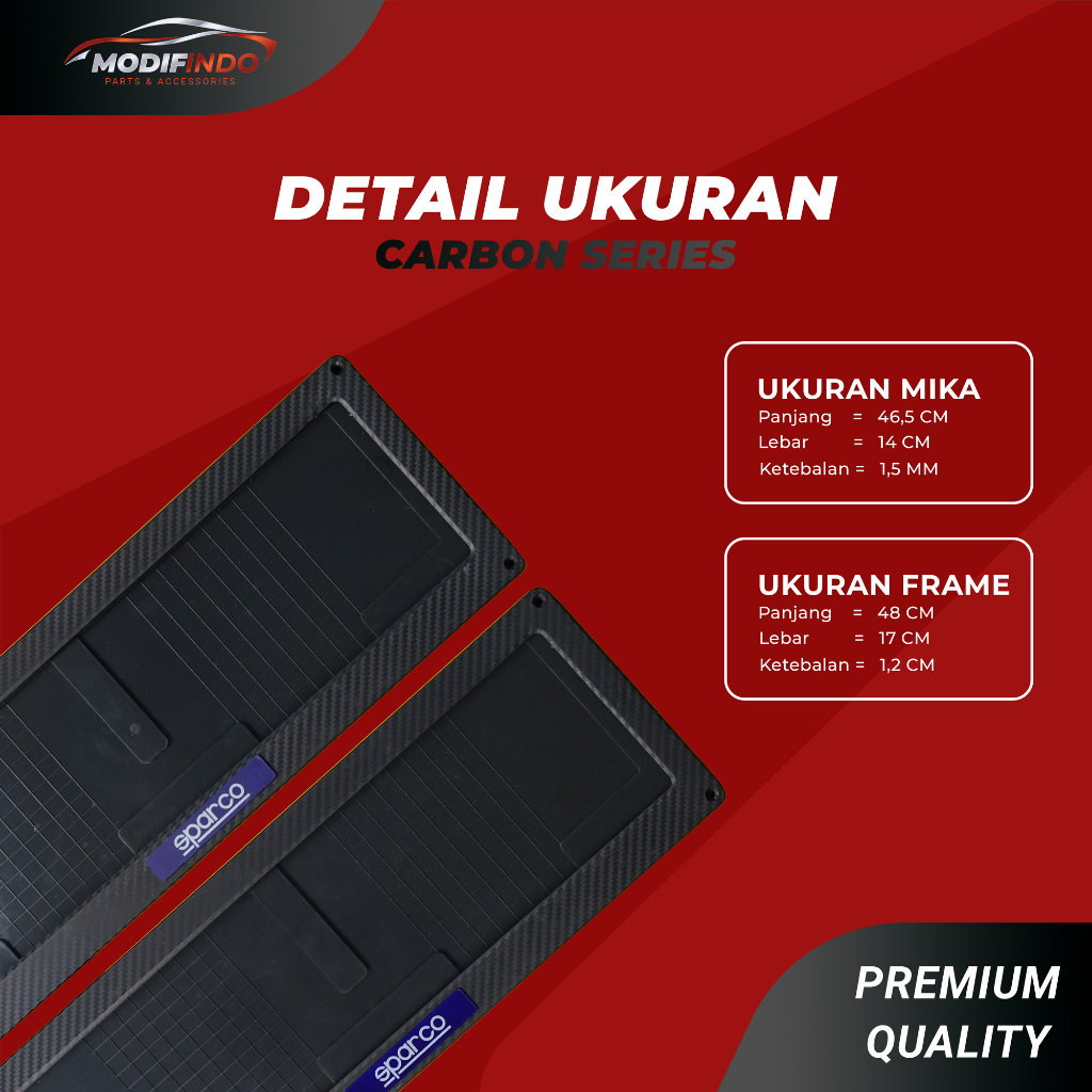 Jual Cover Dudukan Tatakan Tempat Plat Nomor Mobil Akrilik Izy Carbon Shopee Indonesia