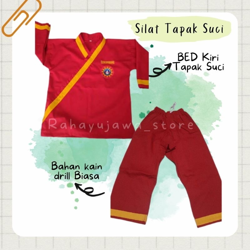 Jual Seragam/Baju Silat Tapak Suci Dan Beladiri Seragam Silat (Drill ...