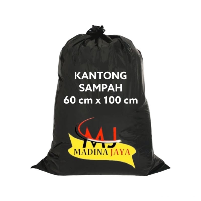 Jual Kantong Sampah Plastik Hitam Besar Ukuran 60cm X 100cm Shopee Indonesia 2757