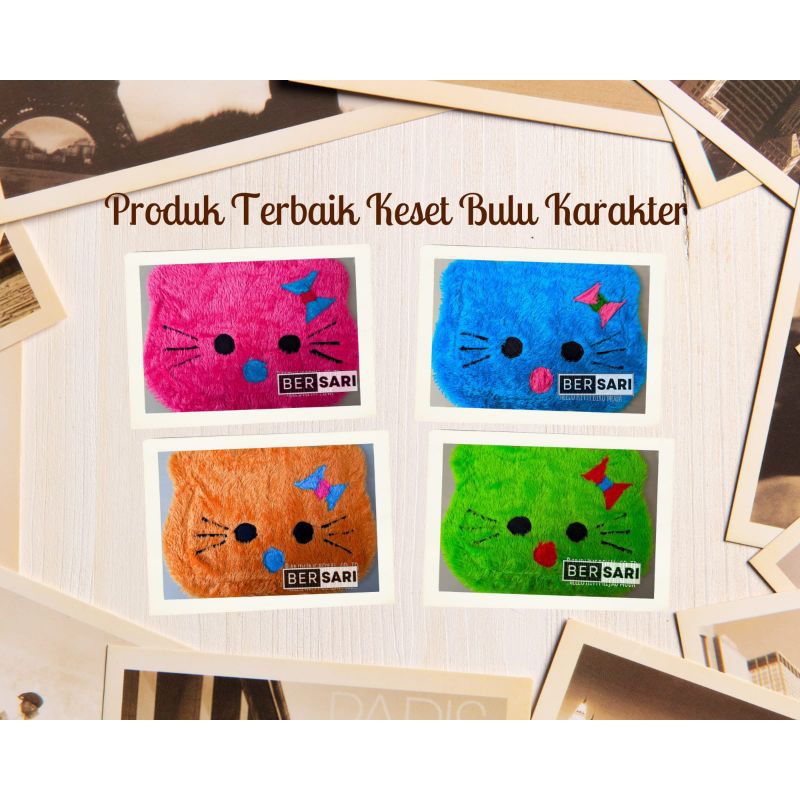 Jual KESET HELLO KITTY /KESET BULU RASFUR / KESED KESET KARAKTER DASWOL ...