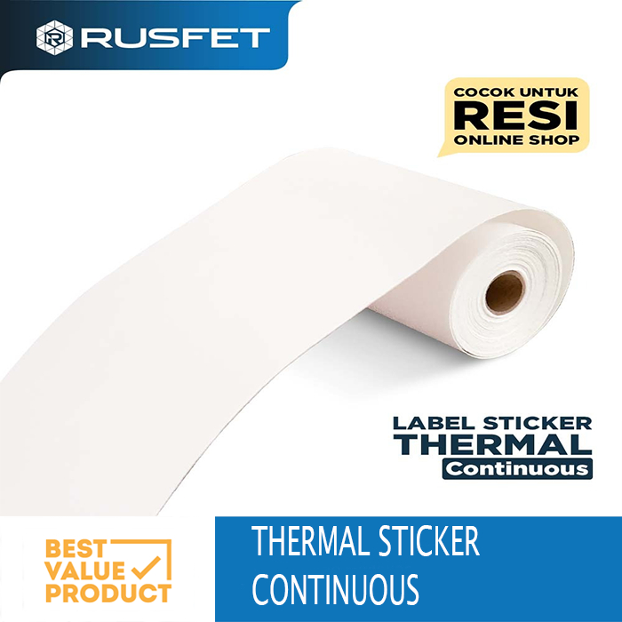 Jual Label Thermal Stiker CONTINUOUS 57x30 Thermal Sticker 57 x 30 mm ...