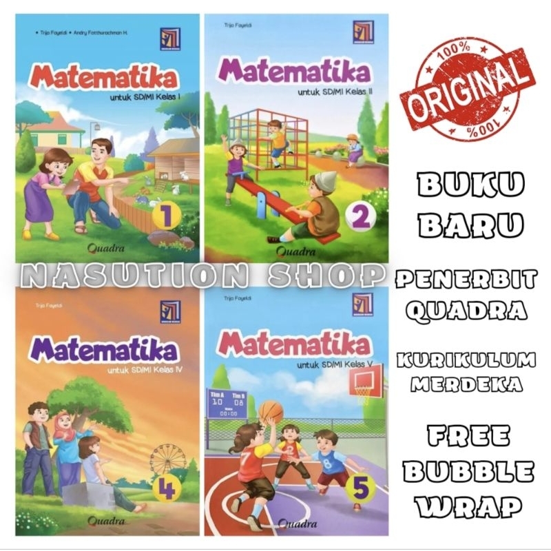 Jual Buku Matematika Kelas Sd Quadra Kurikulum Merdeka Original Shopee Indonesia