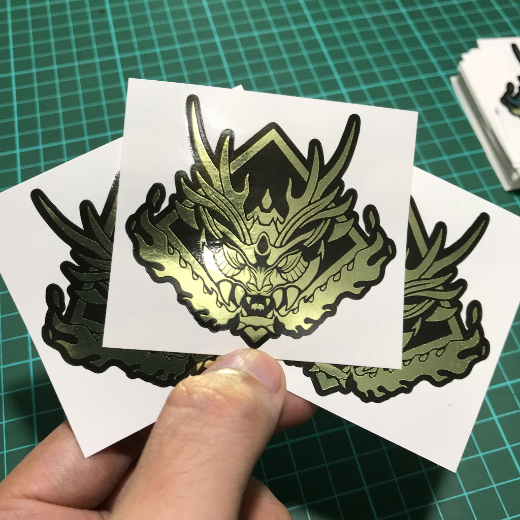 Jual Premium Sticker Metalic Gold Silver Magnamalo Monster Hunter ...