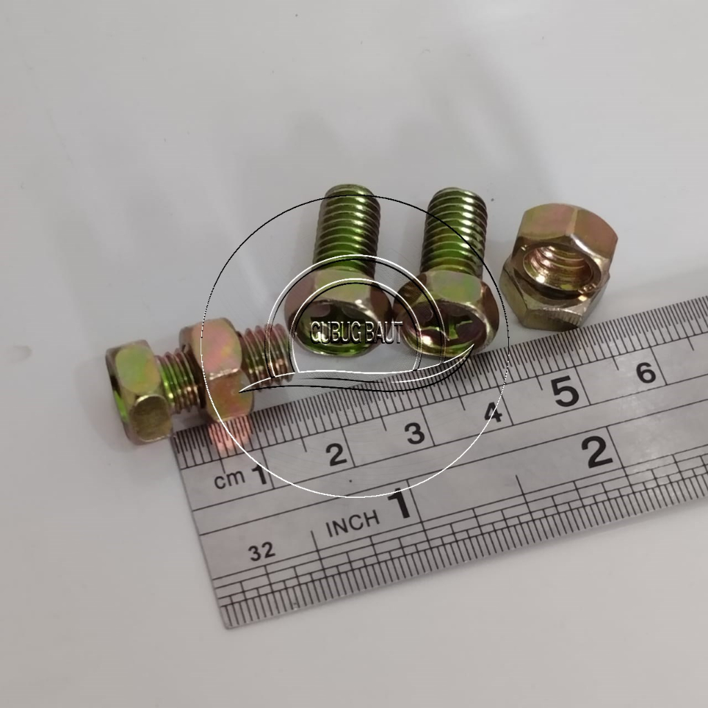 25) M8-1.25x16 or M8x16 8mm x 16mm J.I.S. Small Head Hex